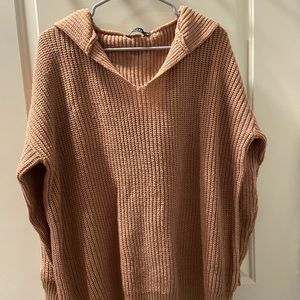 Oversized hooded sweater